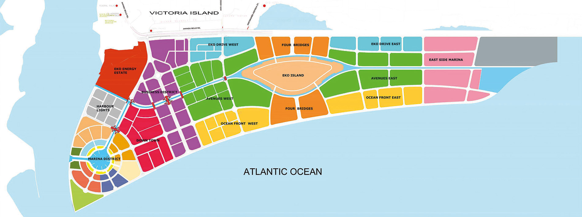 Eko Atlantic Map